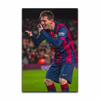 تابلوشاسی گوفی مدل لیونل مسی بازیکن فوتبال تیم بارسلونا Lionel Messi Barcelona Football کد HPY21 | دنیای قاب