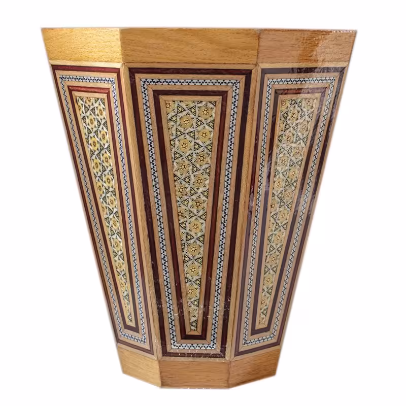 سطل زباله خاتم کاری شده