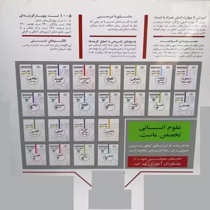کتاب عربی علوم انسانی پایه 10 و 11 اثر جمعی از نویسندگان انتشارات مشاوران آموزش
