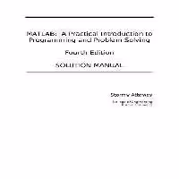خرید و دانلود نسخه کامل کتاب MATLAB: A Practical Introduction to Programming and Problem Solving Solutions Manual