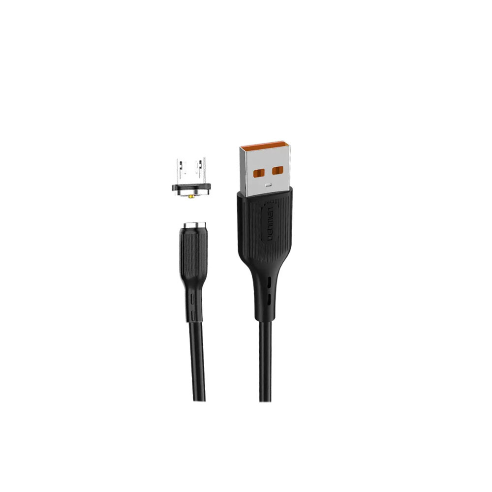 کابل تبدیل مغناطیسی USB به MicroUSB دنمن مدل D18V طول 1 متر