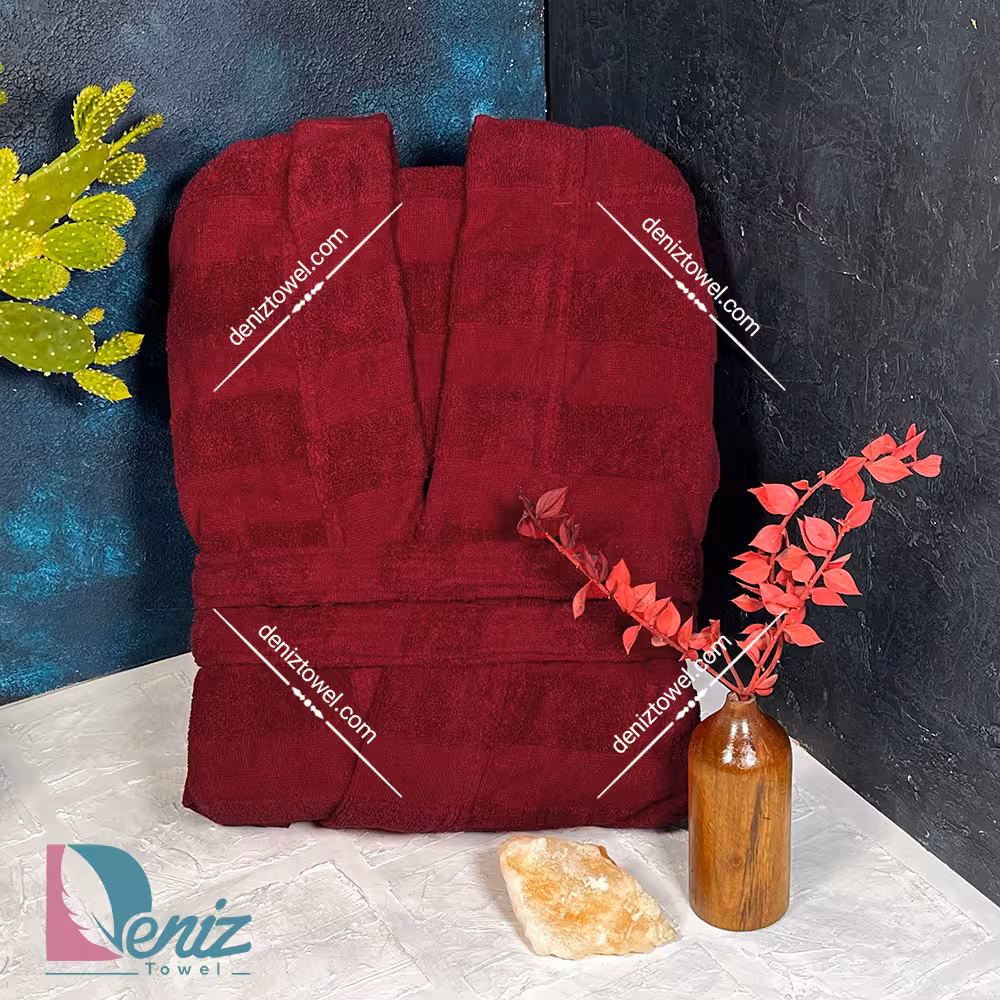 حوله تن پوش کادیفه رنگ زرشکی