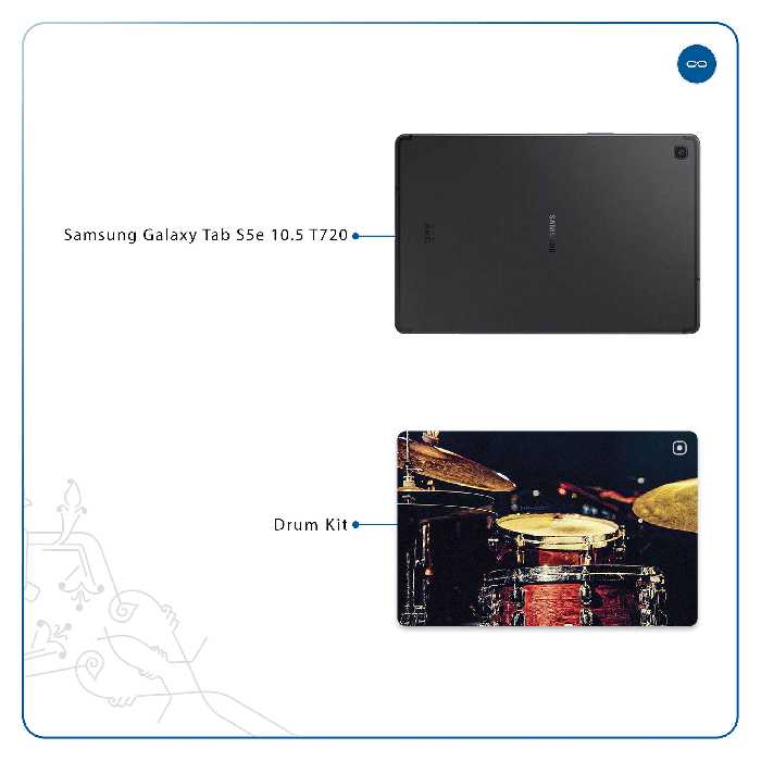 برچسب پوششی ماهوت مدل Drum Kit مناسب برای تبلت سامسونگ Galaxy Tab S5e 10.5 2019 T720