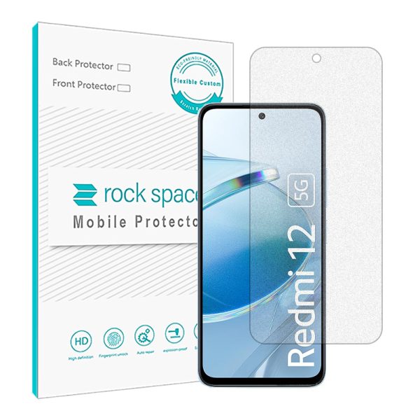 گلس شیائومی Redmi 12 5g مدل نانو هیدروژل گیمینگ برند راک اسپیس کد S