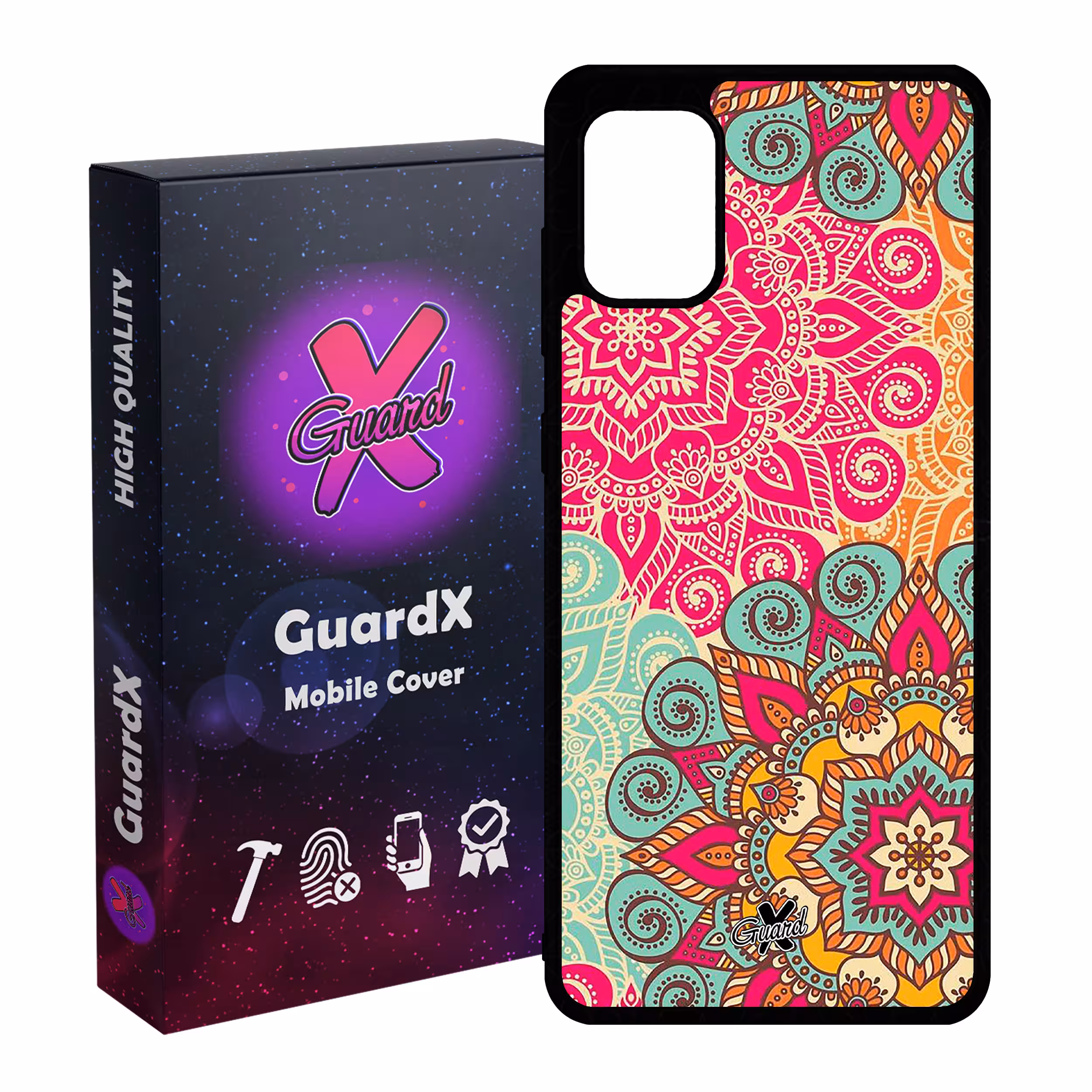 کاور گارد ایکس طرح Mandala مدل Glass10214 مناسب برای گوشی موبایل سامسونگ Galaxy A31