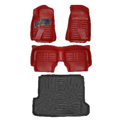    کفپوش پنج بعدی خودرو پانیذ مدل EVA مناسب برای سمند ال ایکس به همراه کفپوش صندوق