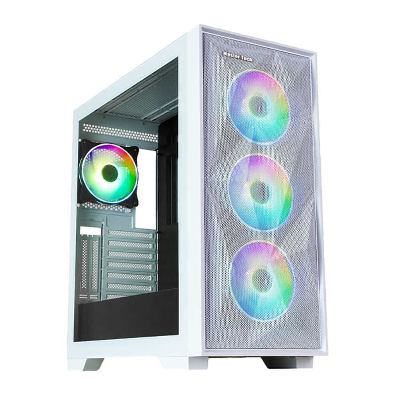 کیس کامپیوتر مستر تک مدل هانتر ایکس MASTER TECH HUNTER X GAMING WHITE - بفی کالا | تجربه جدید خرید لپ تاپ