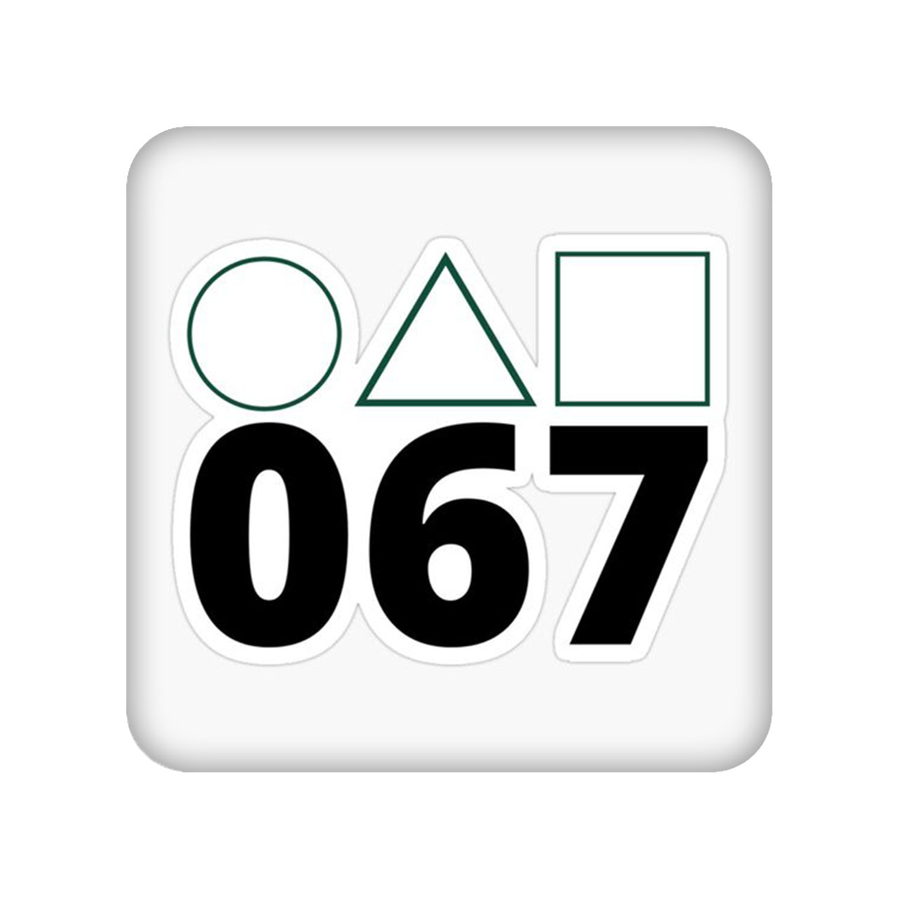 زیر لیوانی مدل Squid Game کد 2263