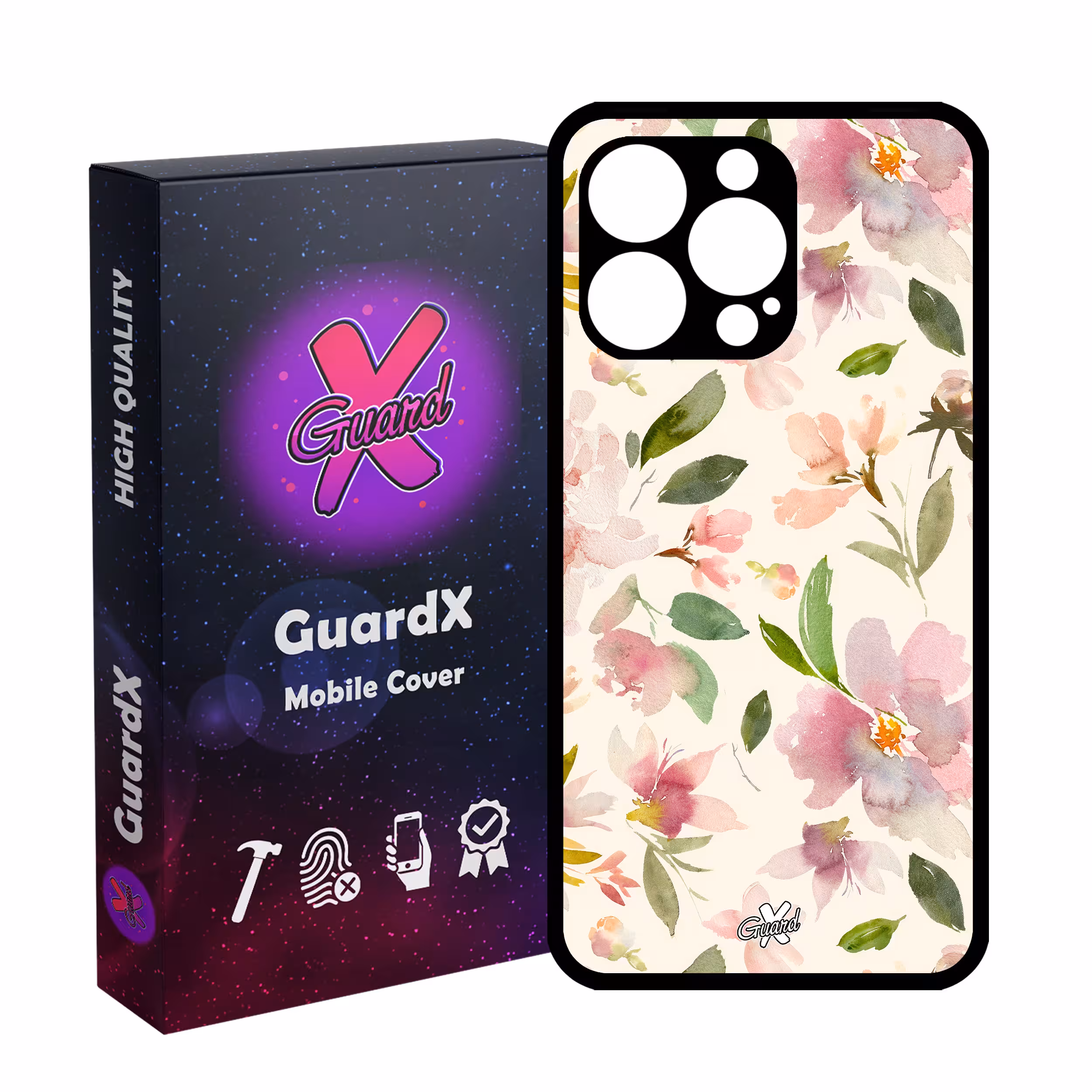 کاور گارد ایکس طرح گل مدل Glass10579 مناسب برای گوشی موبایل اپل iPhone 13 Pro