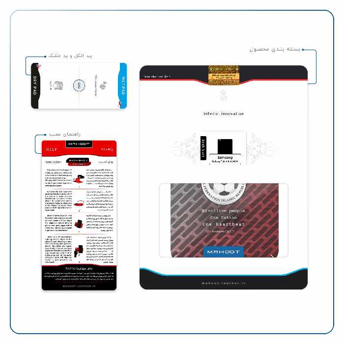 برچسب پوششی ماهوت مدل Iran-National-Football-Team مناسب برای تبلت سامسونگ Galaxy Tab 3 8.0 2013 T315