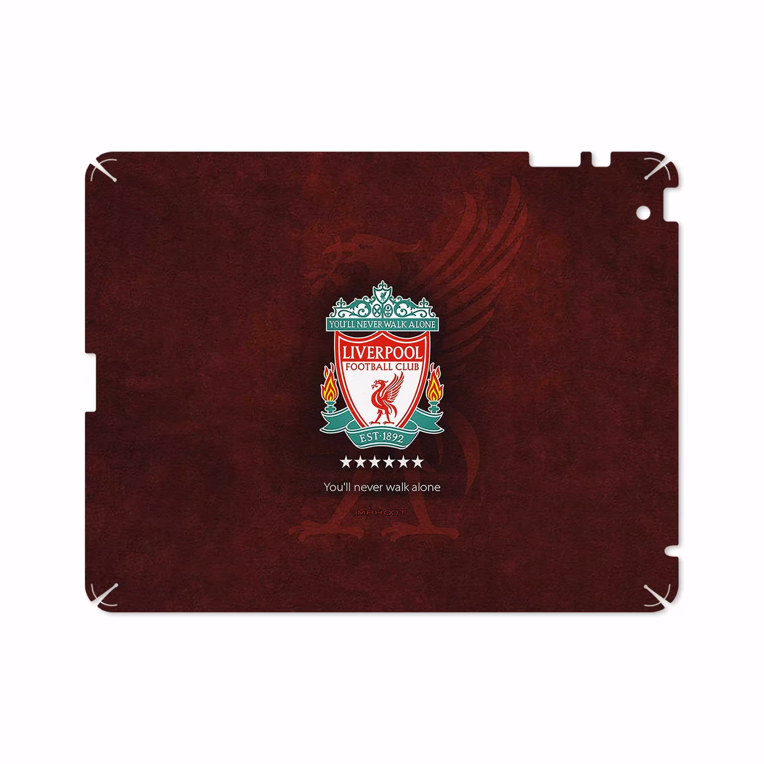 برچسب پوششی ماهوت مدل Liverpool مناسب برای تبلت اپل iPad 2 2011 A1395