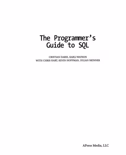خرید و دانلود نسخه کامل کتاب The Programmer’s Guide to SQL