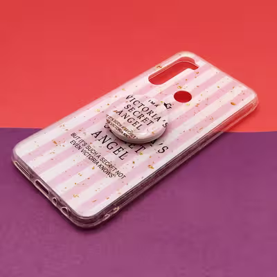 کاور مدل AS کد 01 مناسب برای گوشی موبایل شیائومی Redmi Note 8 به همراه پایه نگهدارنده