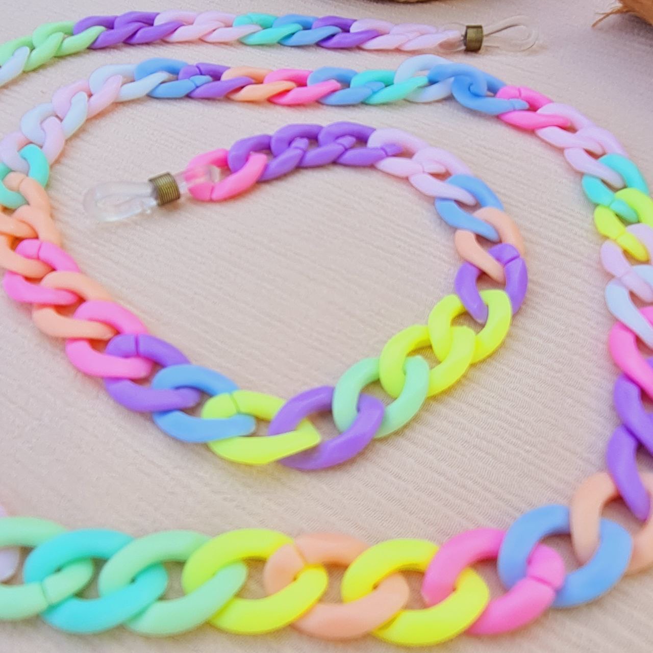 بند عینک کارتیه رنگی پاستیلی پلاستیکی