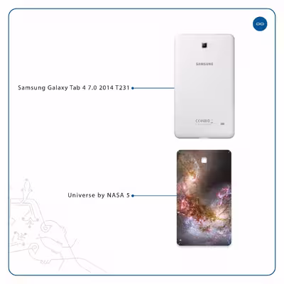 برچسب پوششی ماهوت مدل Universe-by-NASA-5 مناسب برای تبلت سامسونگ Galaxy Tab 4 7.0 2014 T231