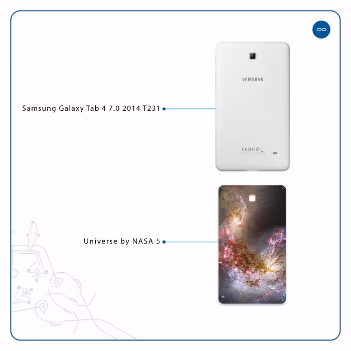 برچسب پوششی ماهوت مدل Universe-by-NASA-5 مناسب برای تبلت سامسونگ Galaxy Tab 4 7.0 2014 T231