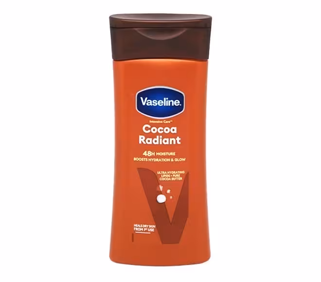 لوسیون بدن وازلین مدل cocoa radiant حجم 200 میل