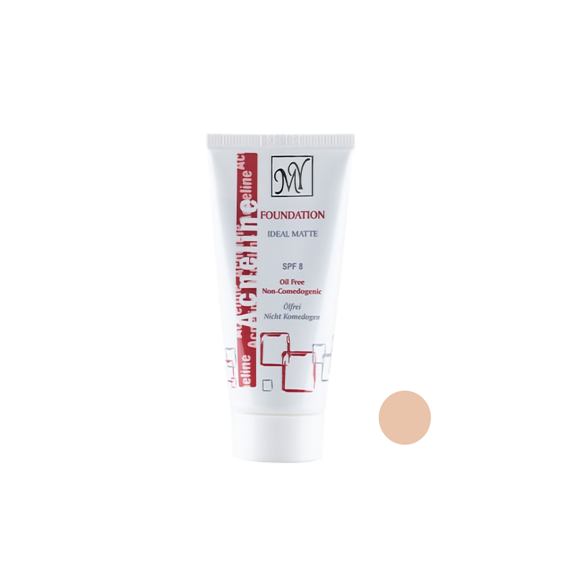 کرم پودر تیوپی مای فاقد چربی آکنه لاین شماره A02 حجم 35 میلی لیتر