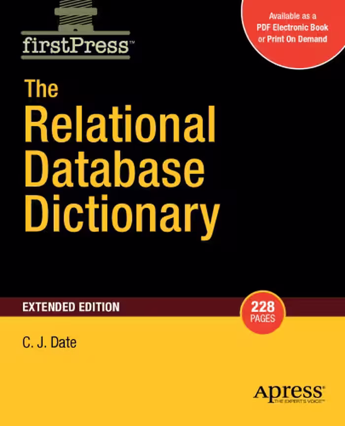 خرید و دانلود نسخه کامل کتاب The Relational Database Dictionary, Extended Edition