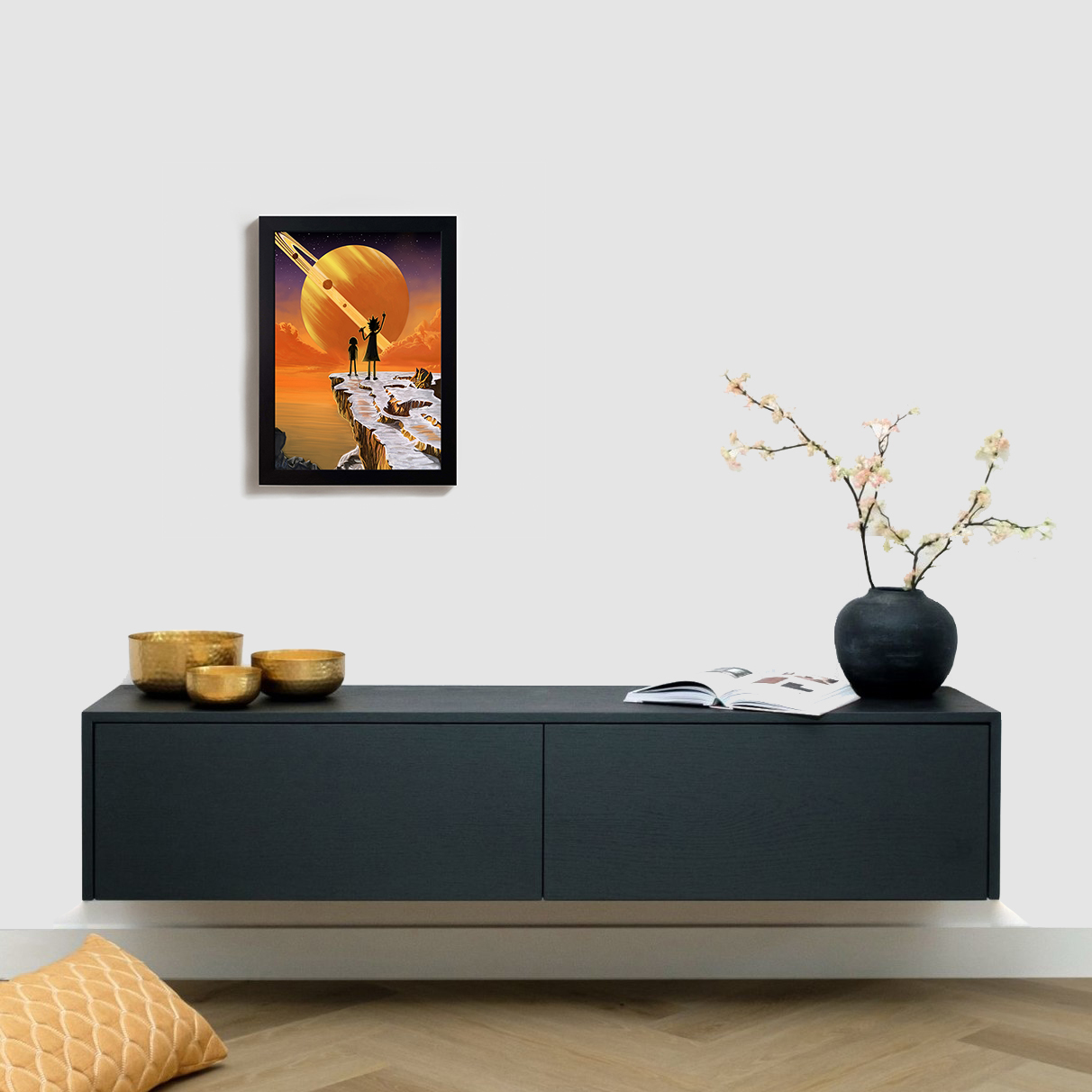 تابلو مدل ریک و مورتی rick and morty BL03