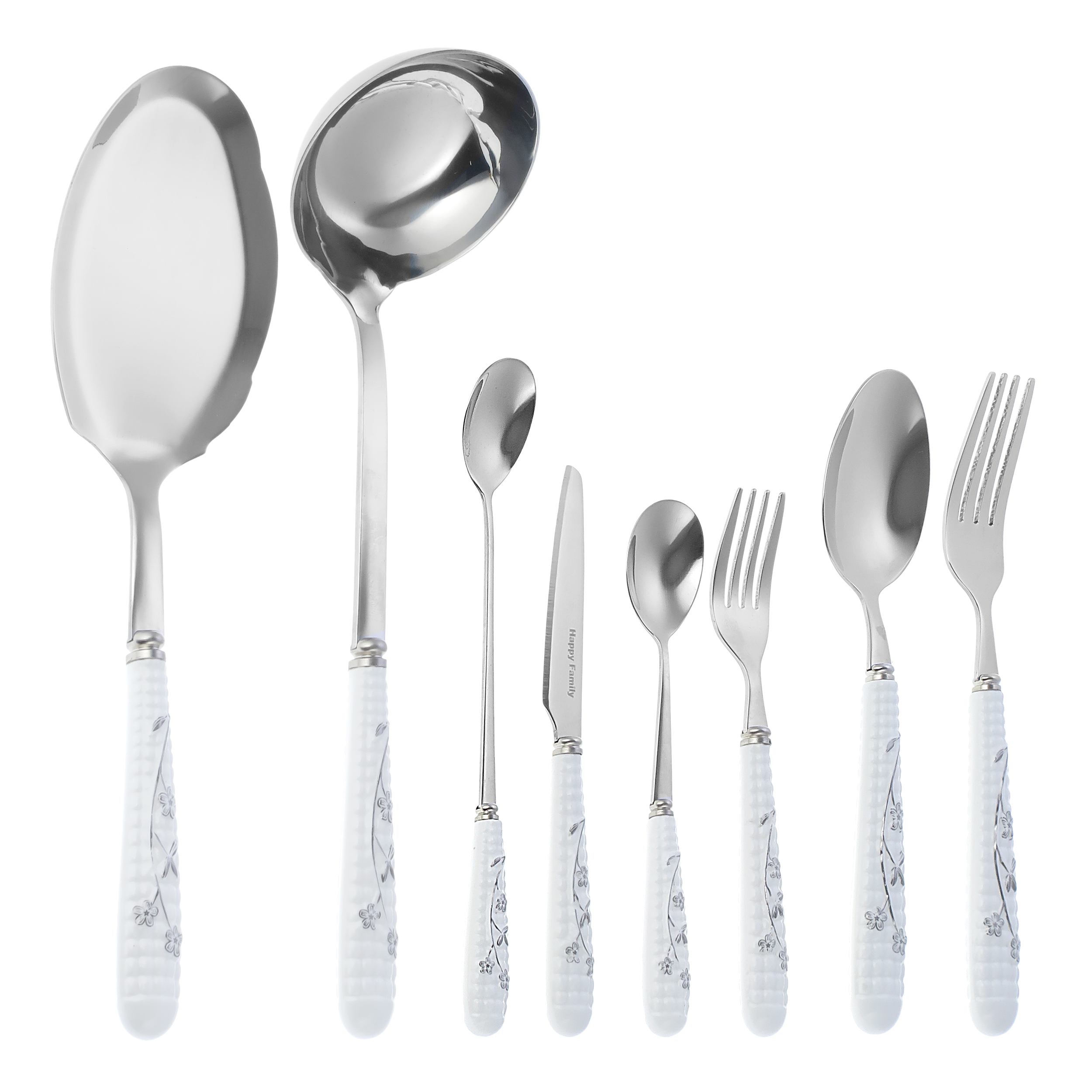   سرویس قاشق و چنگال 38 پارچه هپی فامیلی مدل WS