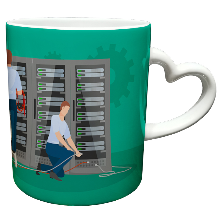 ماگ مدل دسته قلبی طرح مهندس کد 63