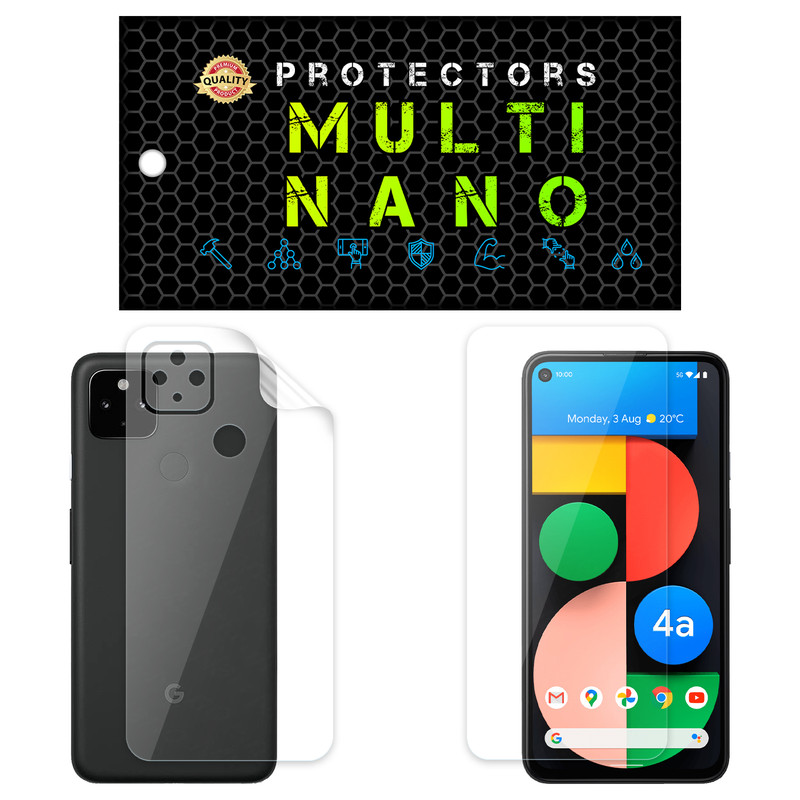 محافظ صفحه نمایش مولتی نانو مدل X-SFT مناسب برای گوشی موبایل گوگل Pixel 4A 5G به همراه محافظ پشت | کالا برتری