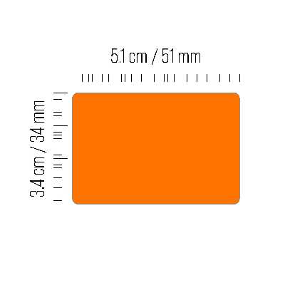 برچسب نارنجی پرینتر لیبل زن مدل 2535 Label_land