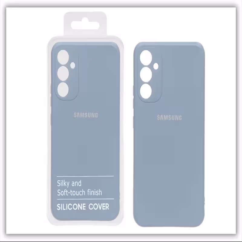 قاب نیو سیلیکون محافظ لنزدار Samsung A34 RF آبی فیلی 