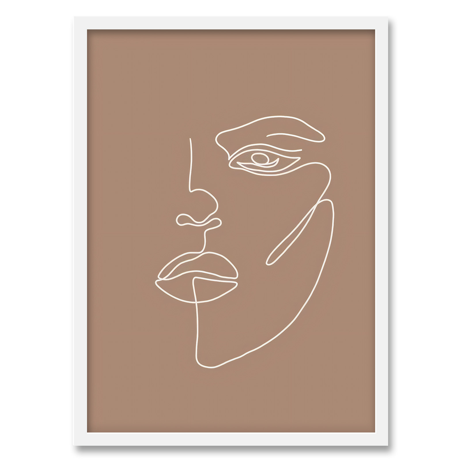 تابلو فورنیمو مدل پرتره لاین آرت مدرن و مینیمال کد 02158W