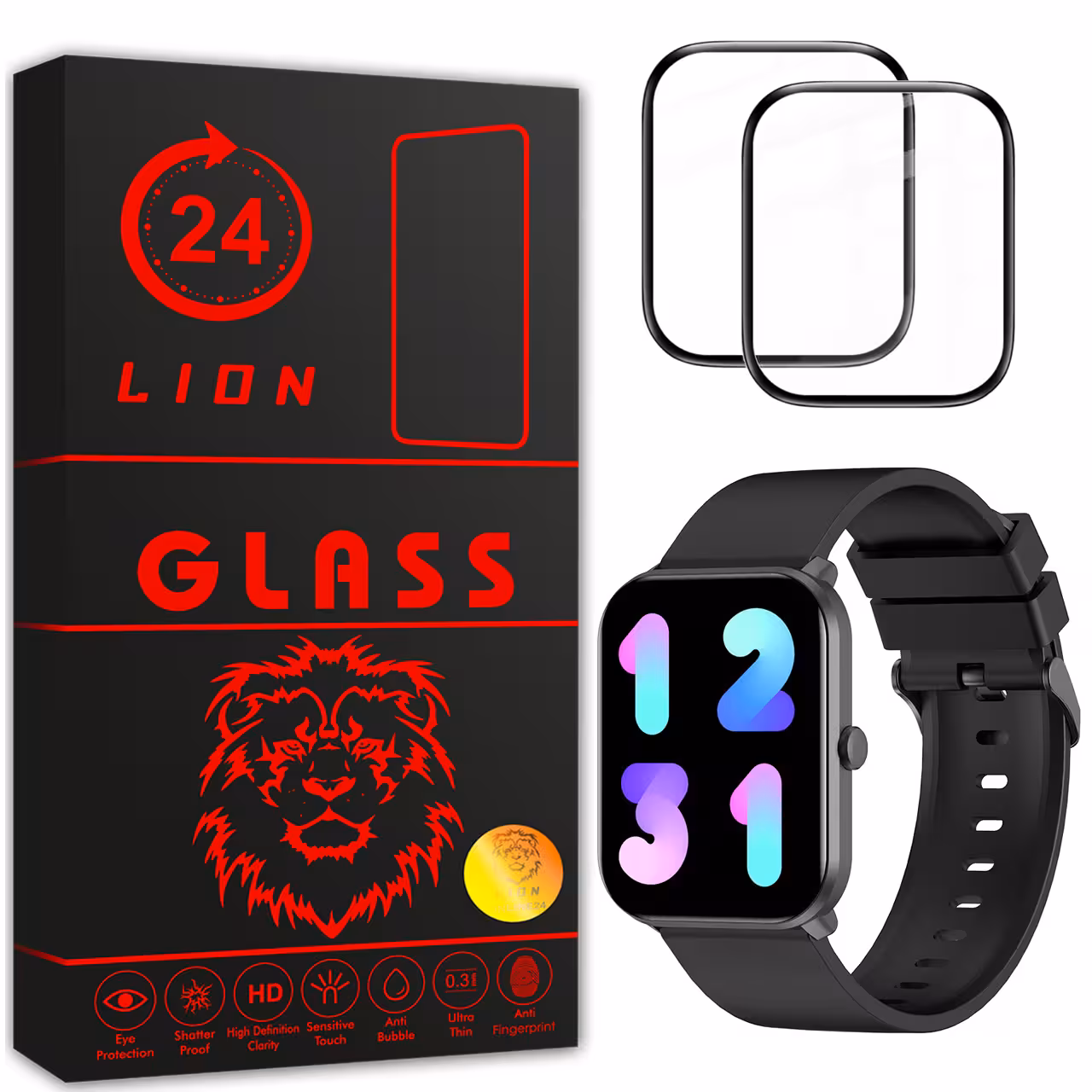 محافظ صفحه نمایش لاین مدل RT007 مناسب برای ساعت هوشمند شیایومی Smart Watch Imilab W01 بسته دو عددی