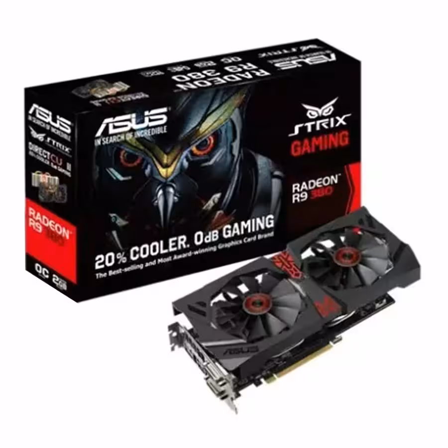 کارت گرافیک ایسوس STRIX R9 380 DirectCU II OC 2GB GDDR5
