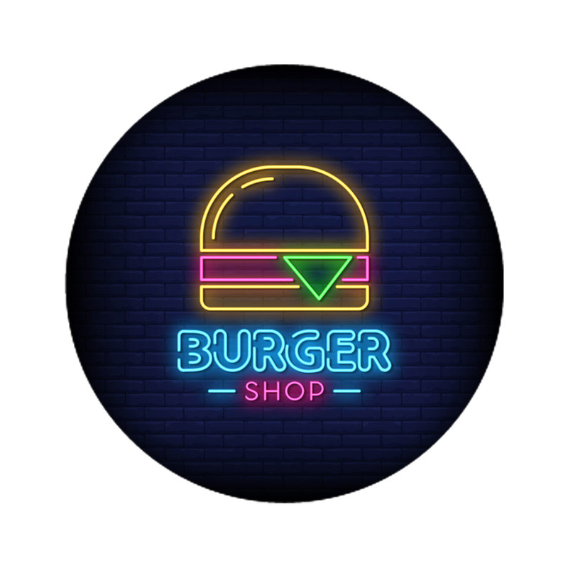 استیکر لپ تاپ طرح برگر کد 4726