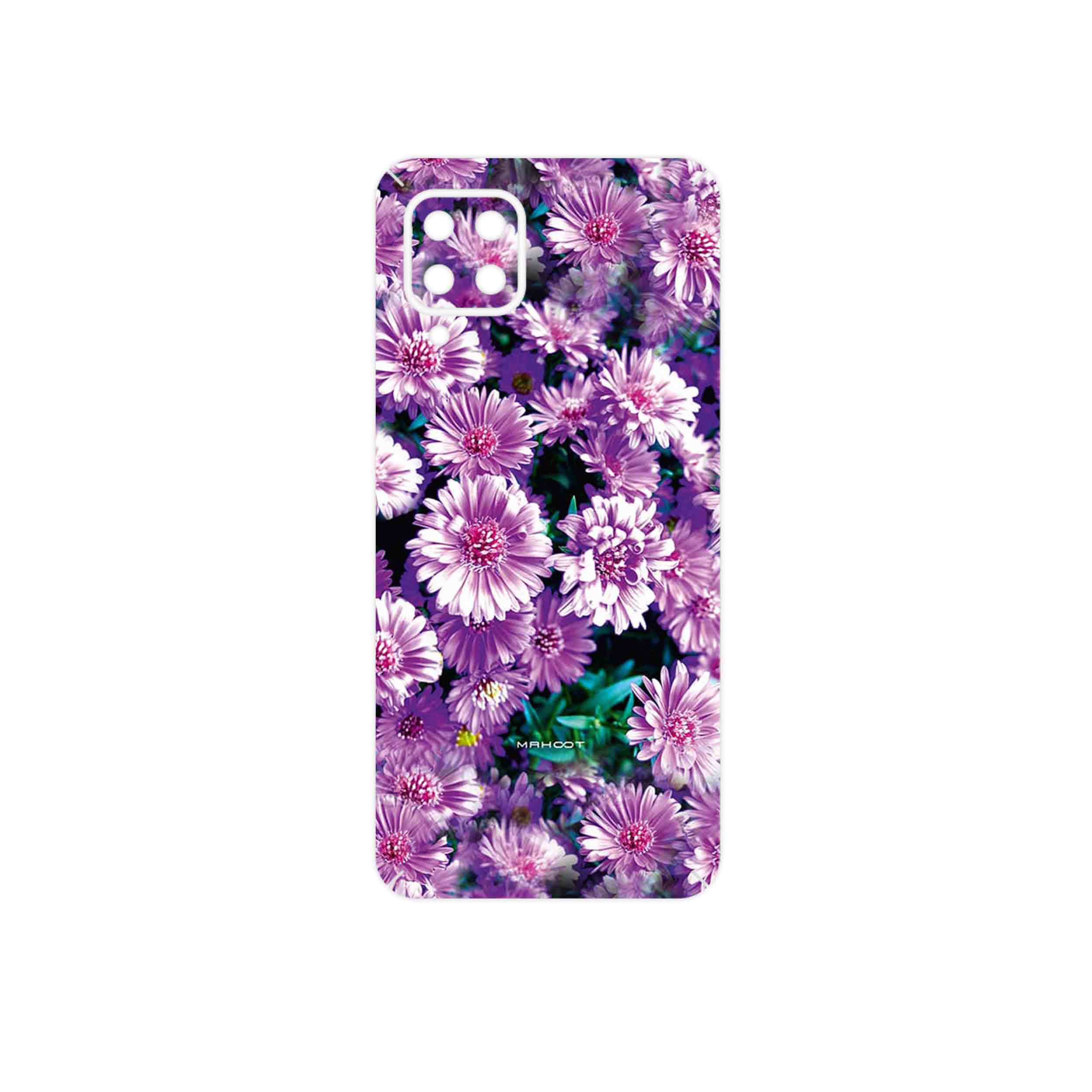 برچسب پوششی ماهوت مدل Purple_Flower مناسب برای گوشی موبایل سامسونگ Galaxy F22