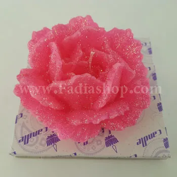 شمع گل روی آب سرخ آبی