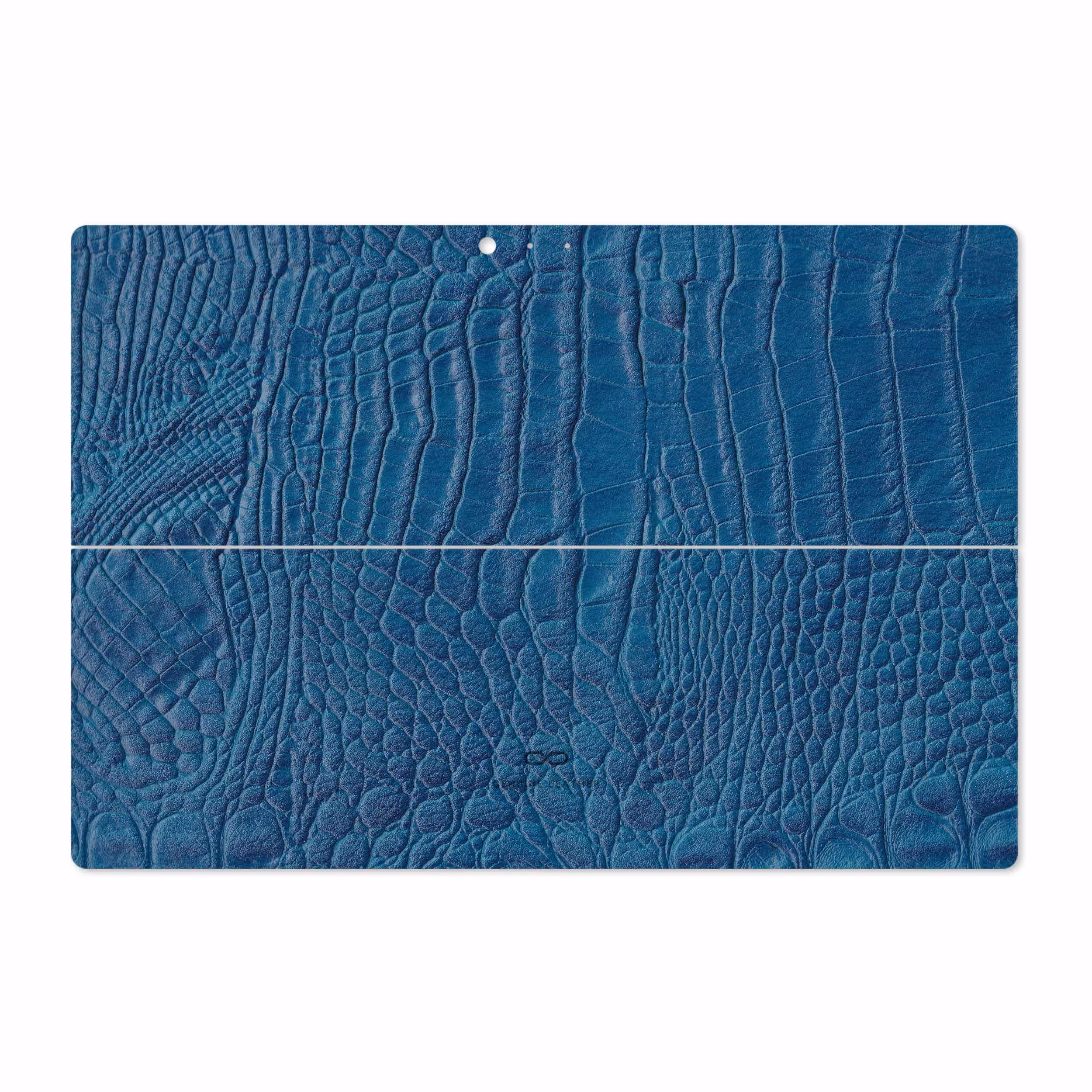 برچسب پوششی ماهوت مدل Blue-Crocodile-Leather مناسب برای تبلت مایکروسافت Surface Pro 3 2014