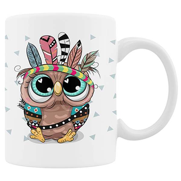 ماگ مدل جغد سرخ پوست