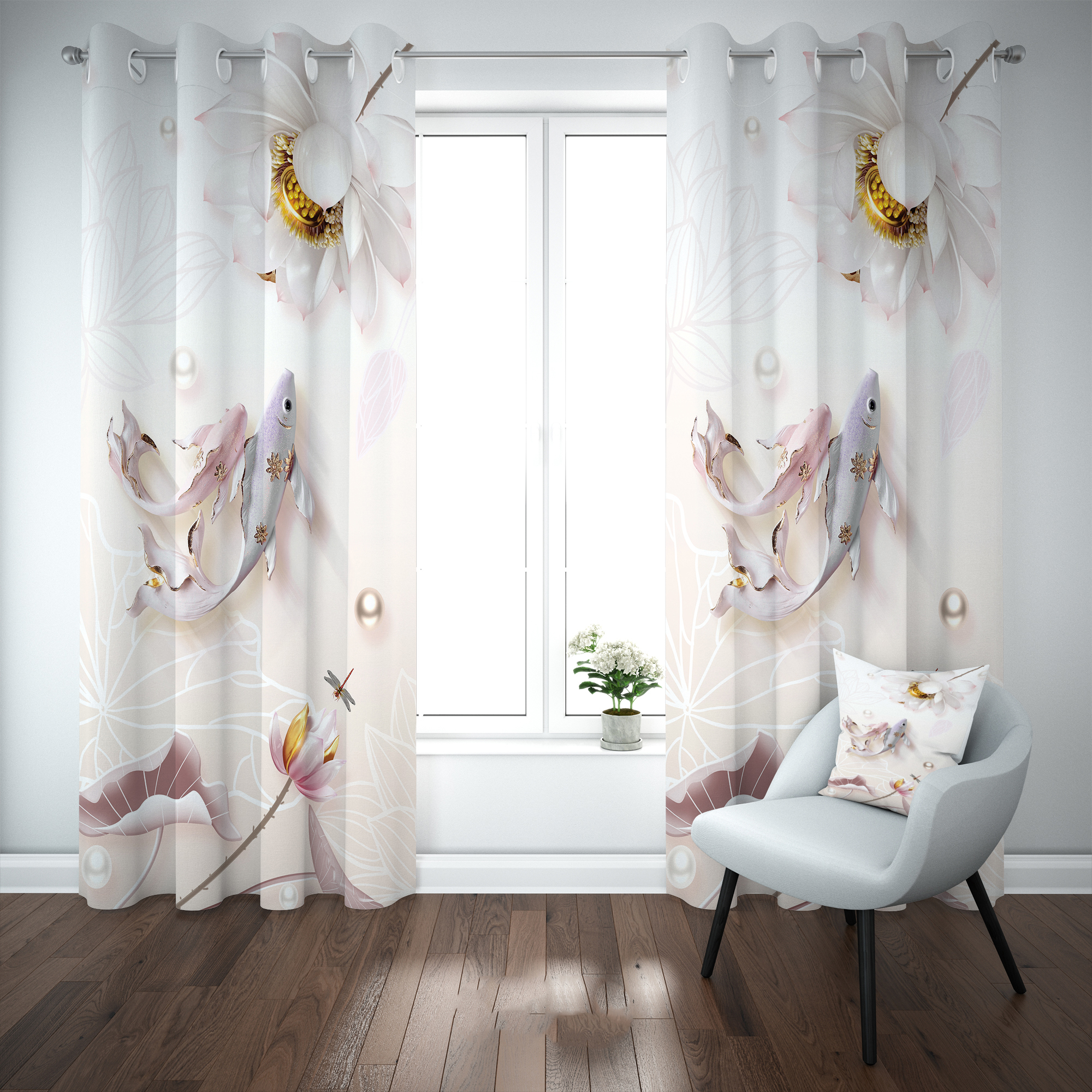 پرده مدل b2454 سایز 140×280 سانتی متر