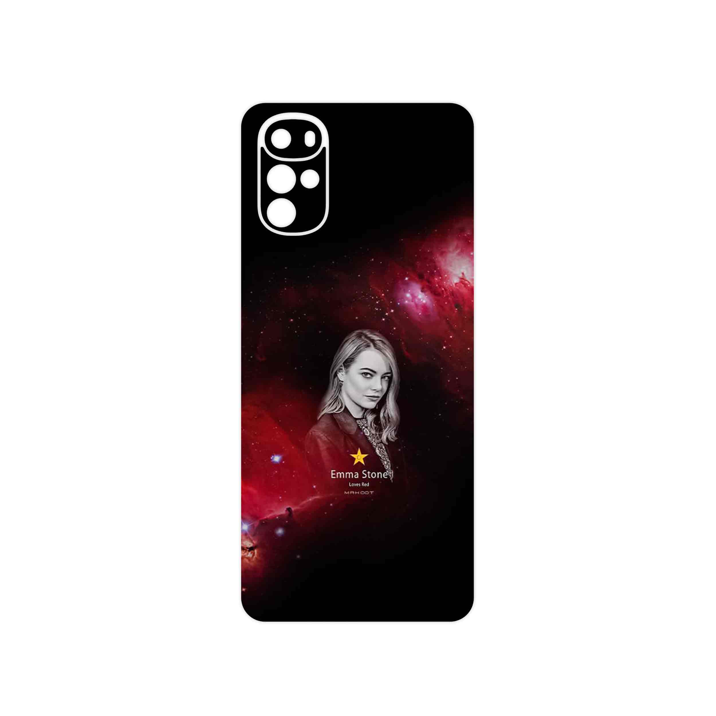 برچسب پوششی ماهوت مدل Emma Stone مناسب برای گوشی موبایل موتورولا Moto G22