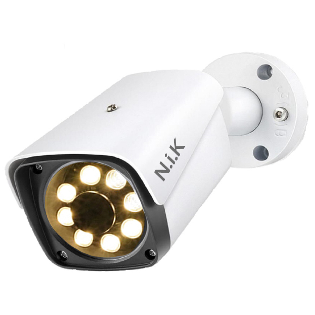 دوربین مداربسته تحت شبکه ان آی کی مدل وارم لایت IP B5050 _ 5MP