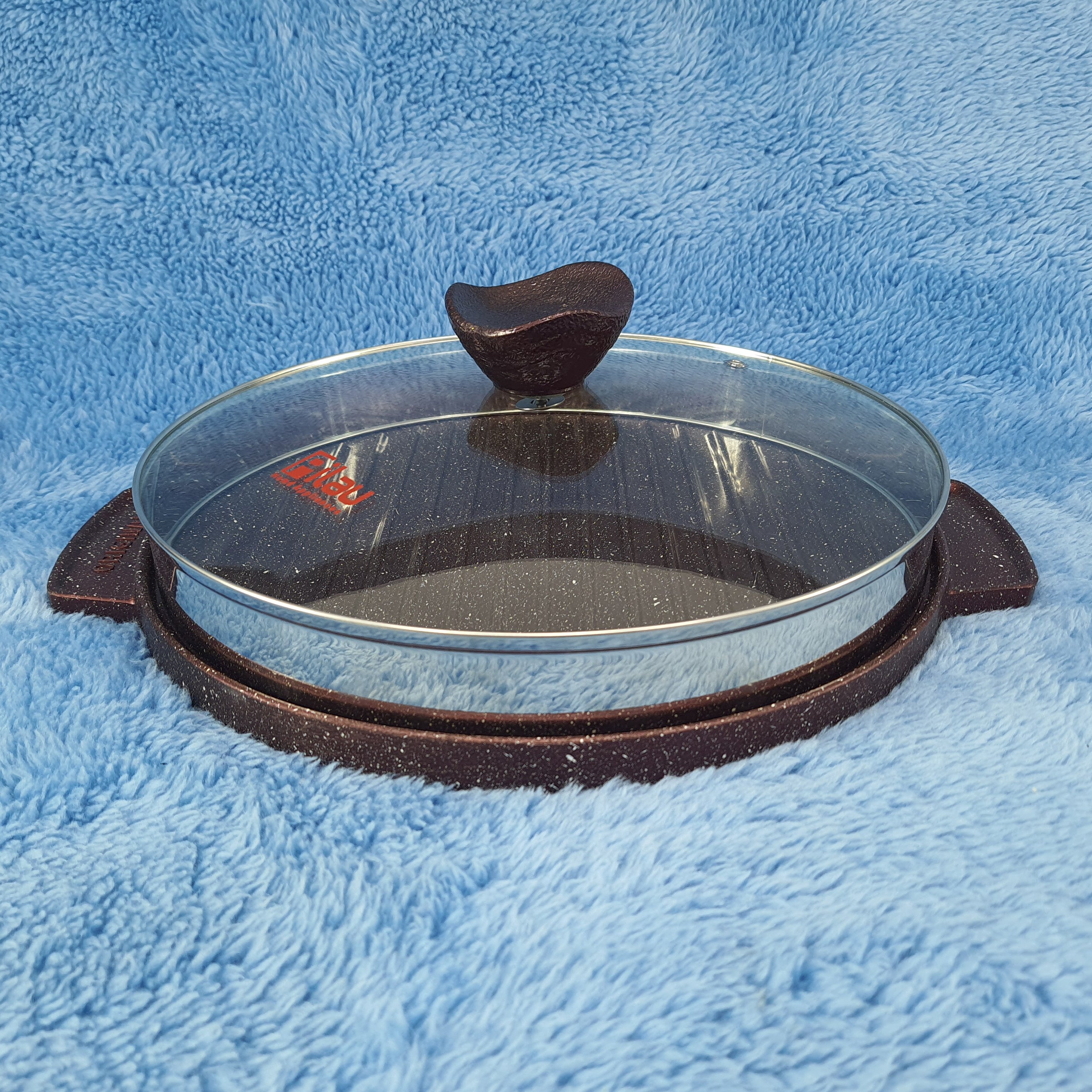 تابه گریل استیک پیلو PILAU رنگ زرشکی تیره سایز 28