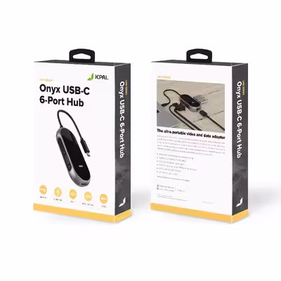 هاب 6 پورت USB-C جی سی پال مدل JCP6253