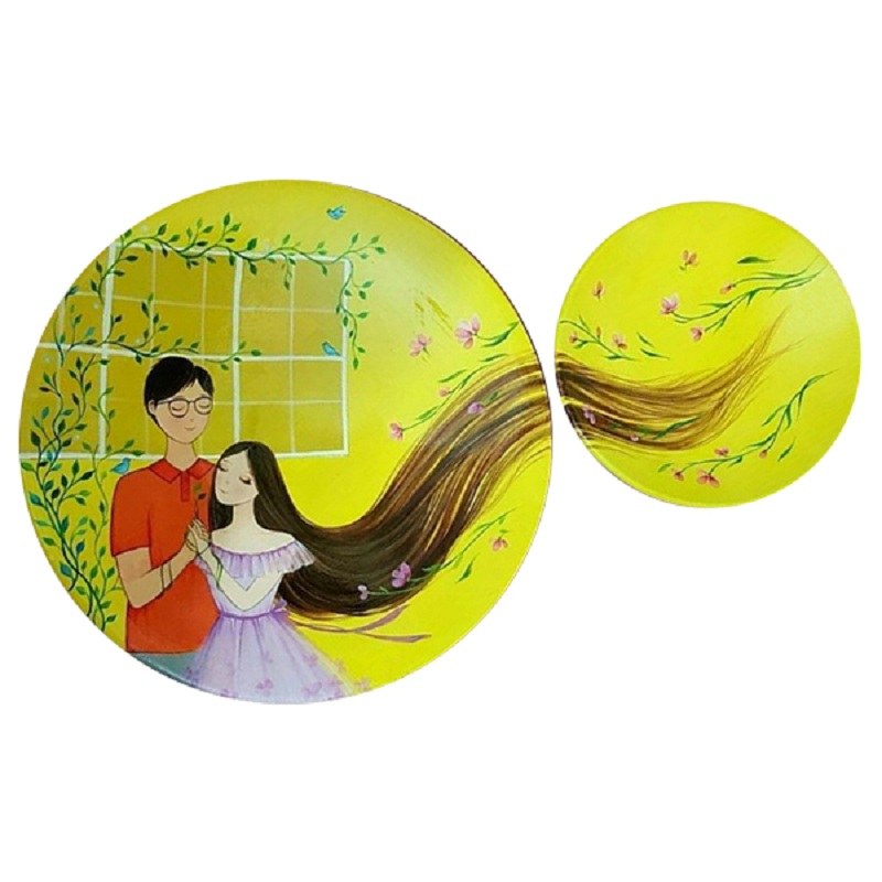 بشقاب دیوارکوب سفالی کد D58