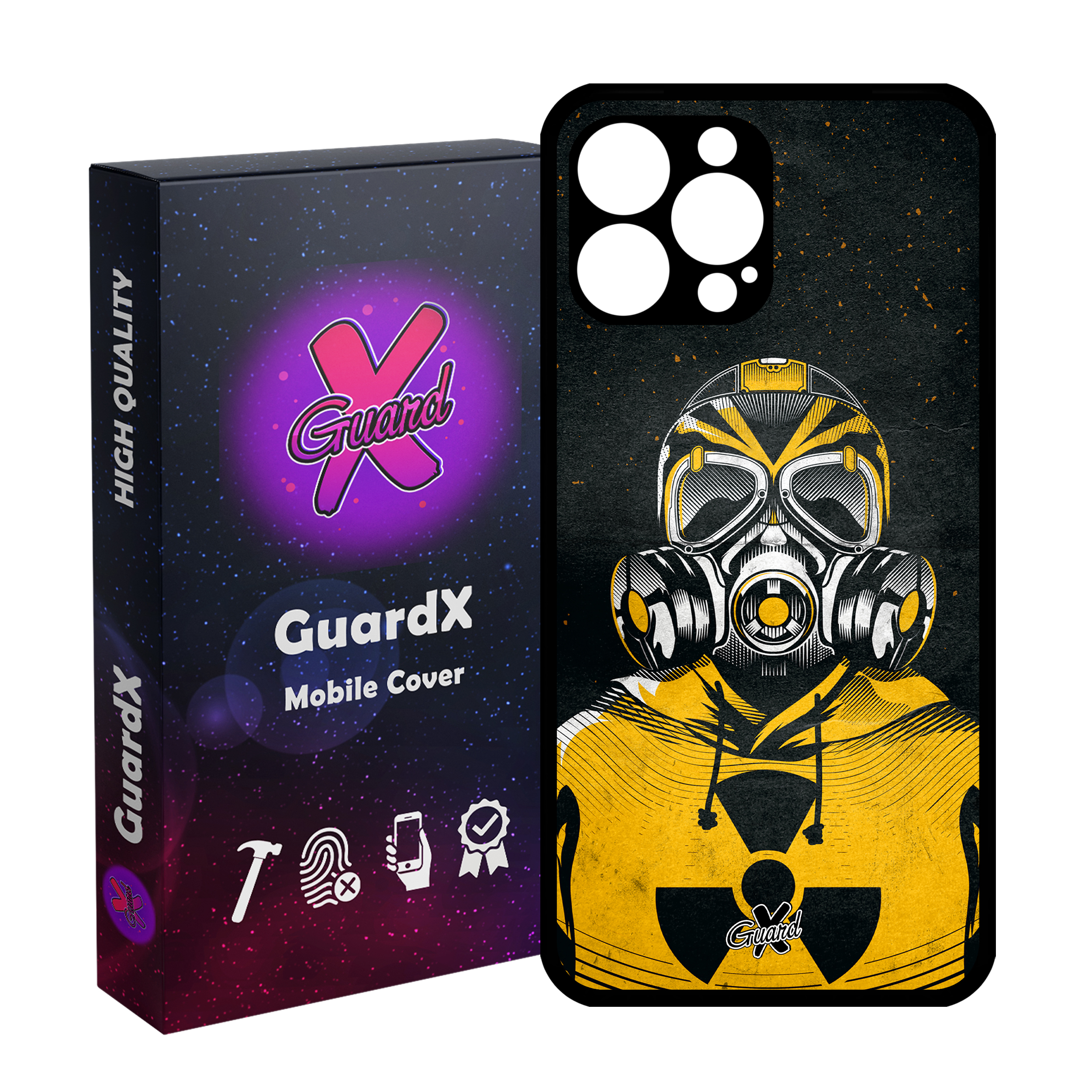 کاور گارد ایکس طرح Mask مدل Glass10164 مناسب برای گوشی موبایل اپل iPhone 12 Pro Max