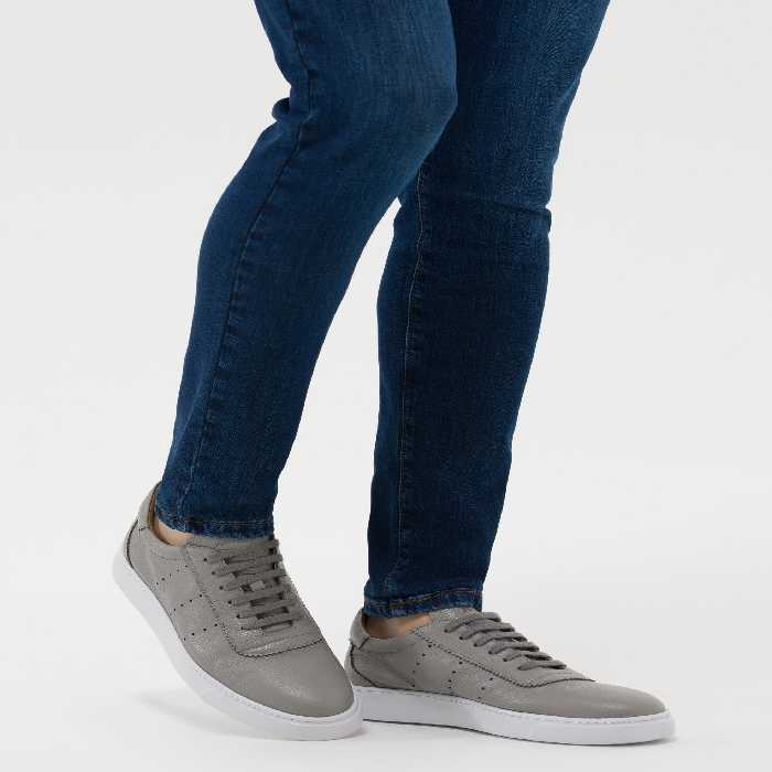 کفش روزمره مردانه خاکستری پیرکاردین - فروشگاه لباس شهرمون