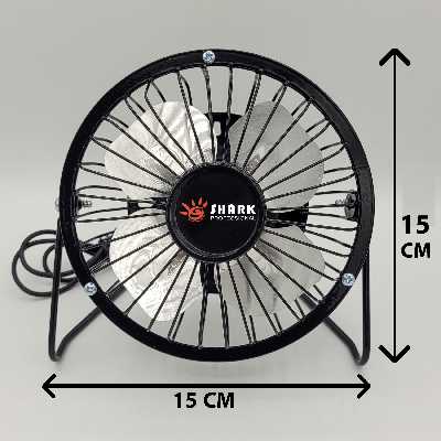 پنکه رومیزی USB شارک مدل SMALL-13CM فلزی