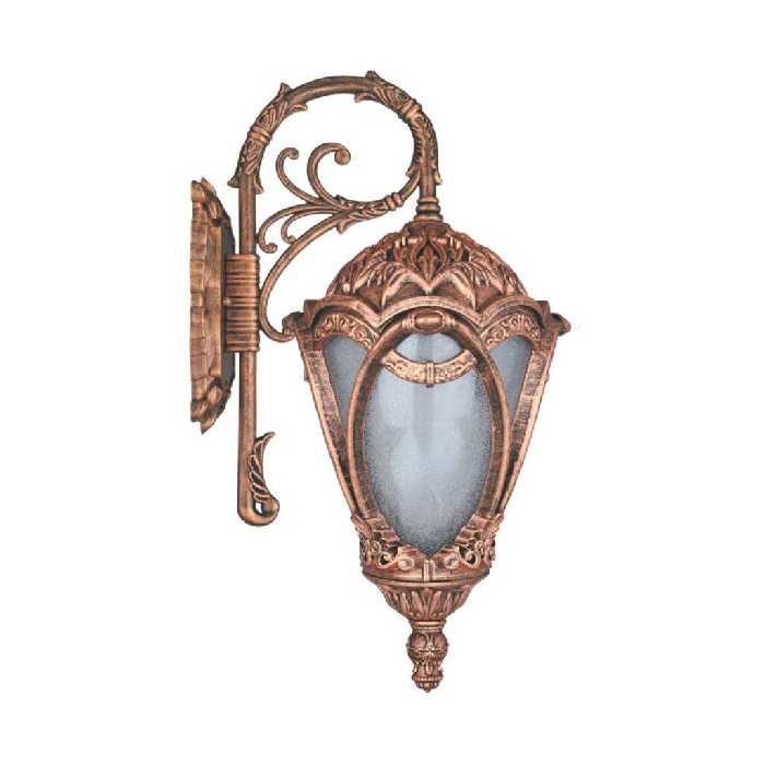 چراغ دیواری حیاطی و پارکی تکشیدفام مدل مهرگان کد 8703-15