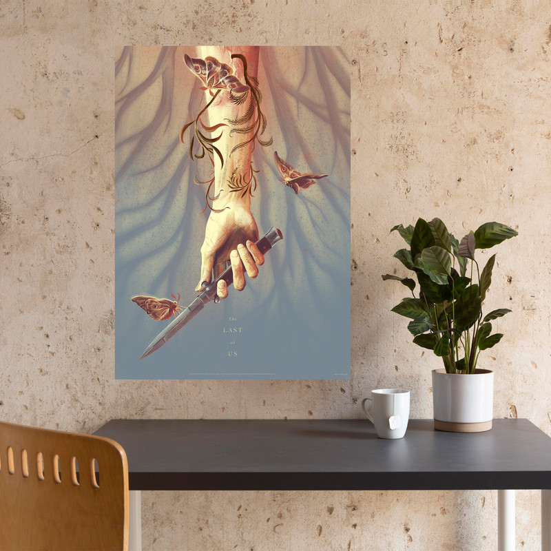 تابلو شاسی مدل لست اف اس چاقو الی last of us  کد 1262 | دنیای قاب