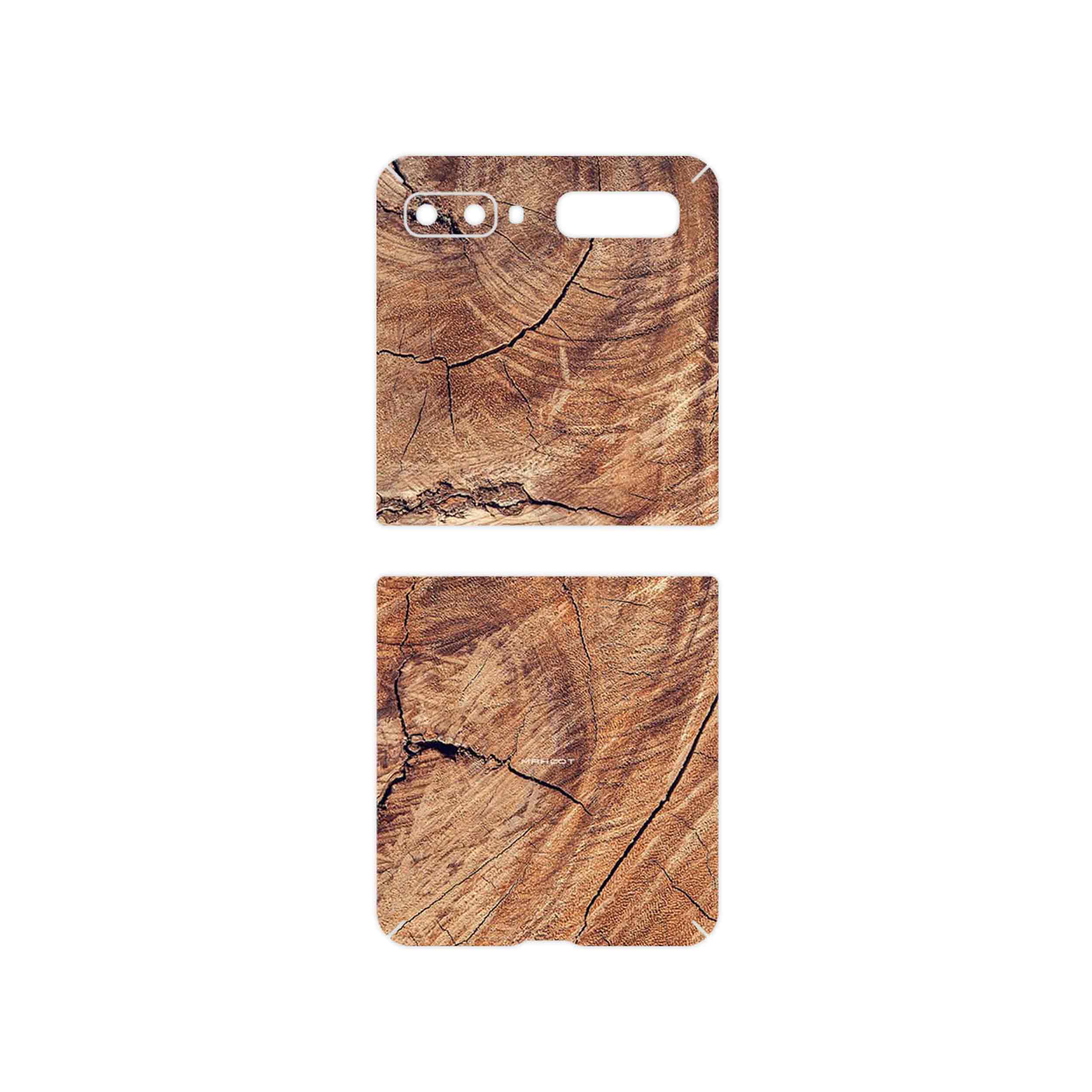برچسب پوششی ماهوت مدل Wood Texture 5 مناسب برای گوشی موبایل سامسونگ Galaxy Z Flip