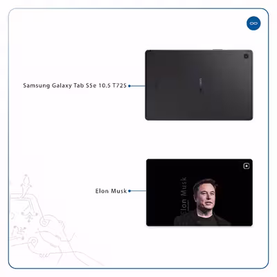 برچسب پوششی ماهوت مدل Elon Musk مناسب برای تبلت سامسونگ Galaxy Tab S5e 10.5 2019 T725